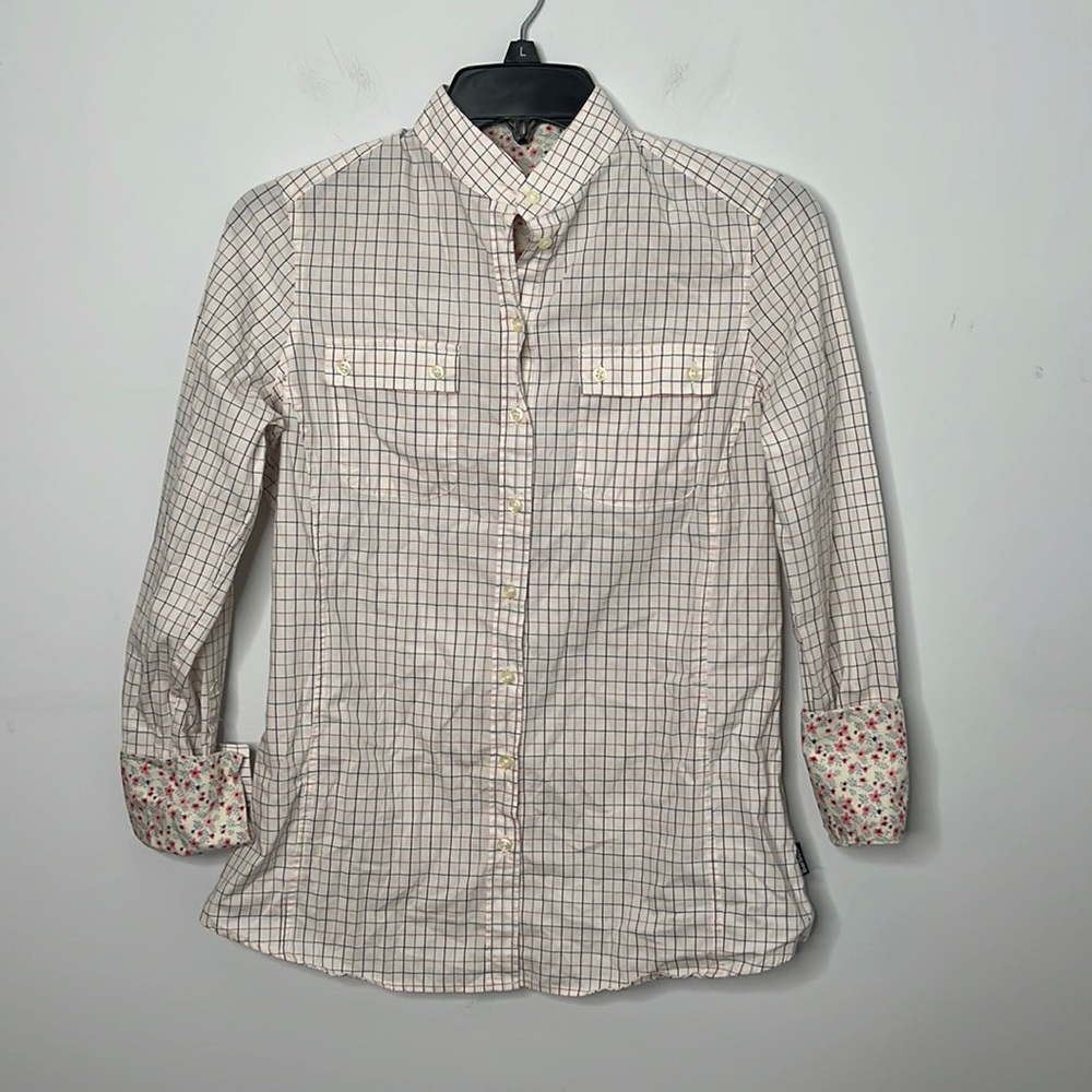 Barbour Plaid Button Down Halter Shirt